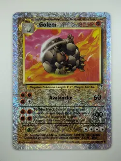 Moderately Played 2002 Pokemon WOTC Legendary Collection Golem 24/110 Reverse - Image 1