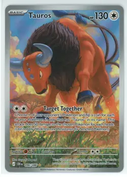 Tauros 096/086 ME04: Chaos Rising Holo NM Full Art Illustration Rare Pokemon - Image 1