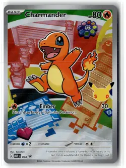 Charmander 038 Holo Promo ME: Mega Evolution Promo Pokemon NM b3 - Image 1