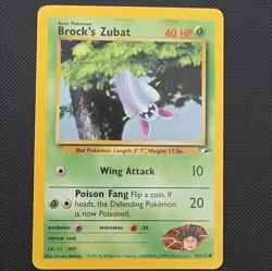 Pokemon Brock's Vulpix 37/132 Gym Challenge Unlimited Uncommon Basic 50HP - Image 1