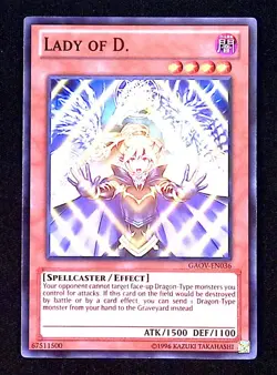 Lady of D YuGiOh Galactic Overlord Spellcaster Effect Common - Image 1