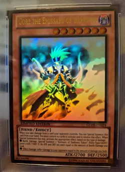 Yugioh PSA 9 Gorz the Emissary of Darkness GLD5-EN024 Haunted Mine Ghost Rare - Image 4