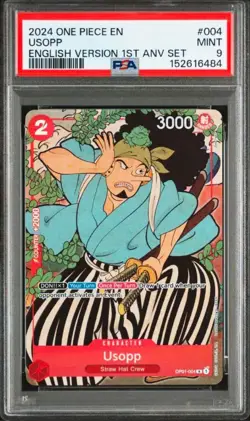 PSA 9 & 10 One Piece TCG Game 2024 English Version 1st Anniversary Complete SET - Image 5