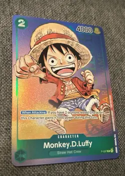 MONKEY. D. LUFFY ONE PIECE P-037 2023 GEN CON PROMO HOLO ENGLISH NM 🔥🔥 - Image 3