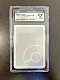 Pokemon Playing Cards Jpn Spare Card (Blank) Old Maid: Super High Tension CGC 10 - Image 1