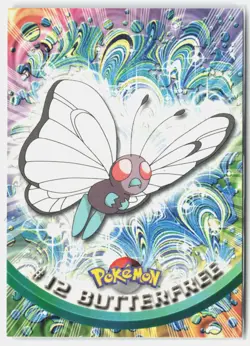 Butterfree #12 Topps Trading Cards Series 1 Pokemon Moderately Played - Image 1