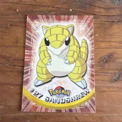 Pokemon Card Sandshrew Topps TV Animation Edition 27 1999 Rare Green Label - Image 1