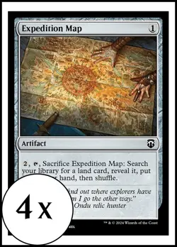 MTG - 4 x Expedition Map - Modern Horizons 3 Commander - Playset 4x x4 - Image 1