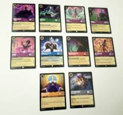 Disney Lorcana Theme Lot - Disney Villains Theme Lot Of 10 Cards - Image 2