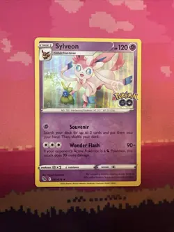 Pokemon Card Sylveon Pokemon Go Holo Rare 035/078 Near Mint - Image 1