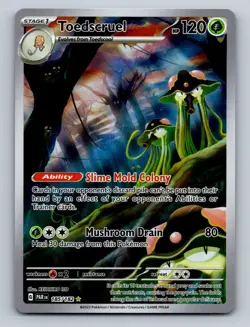 Pokemon TCG Toedscruel Holo Illustration Rare SV04: Paradox Rift 185/182 - Image 1