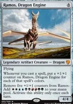 Light Play, English MTG Foil Ramos, Dragon Engine - Foil Commander 2017 Magic th - Image 1
