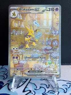 Pokemon Alakazam ex 201/165 Special Illustration Rare Pokemon 151 Near Mint SIR - Image 1