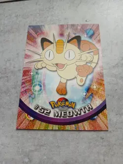 Pokemon TCG #52 Meowth Topps Series 1 - Image 1