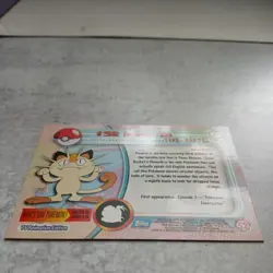 Pokemon TCG #52 Meowth Topps Series 1 - Image 4