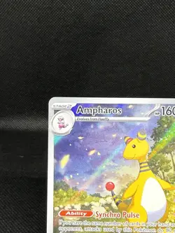 Pokemon Ampharos Chaos Rising 090/086 illustration Rare Holo English 2026 - Image 4