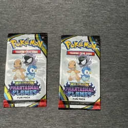 Pokemon Trading Card Game Mega Evolution Phantasmal Flames Fun Pack Sealed X2 - Image 1