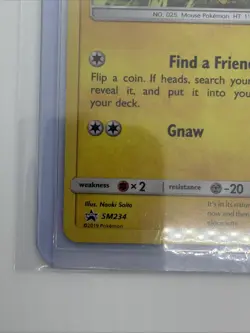 Pokemon Pikachu TCG Holo Card #SM234 NM Condition - Image 5
