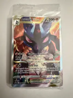 Pokemon TCG Lucario VSTAR SWSH291 Crown Zenith Promo Factory Sealed, Near Mint - Image 1