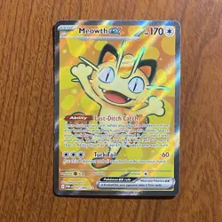 Pokemon Meowth EX 107/088 Ultra Rare Full Art Perfect Order TCG NM - Image 1