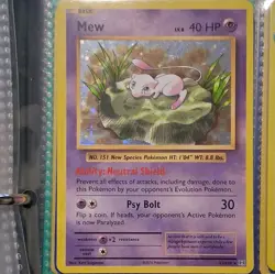 Pokemon Mew Evolutions Holo Rare 40 HP English 2016 53/108 Basic Card - Image 1