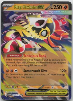 Mega Hawlucha ex 116/217 Double Rare Ascended Heroes Pokemon Holo Near Mint - Image 1