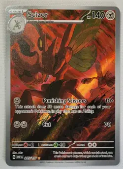 Scizor #205/197 Obsidian Flames Illustration Rare Holo Pokemon TCG NM/NM+ - Image 1