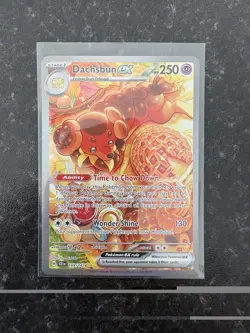 Pokemon TCG Dachsbun ex 169/142 SV07 Stellar Crown SIR Full Art Holo NM - Image 1