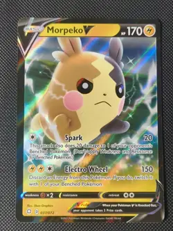Morpeko V 037/072 Holo Rare V Shining Fates Pokemon Near Mint - Image 1