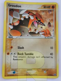 Groudon ® EX Smeraldo 5/106 ® Rara Holo Foil ® Pokemon ® Inglese ® Good - Image 1