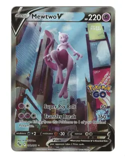 2022 Pokemon MEWTWO V 072/078 POKEMON GO NEAR MINT - Image 1