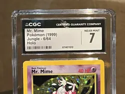 1999 Pokemon Mr. Mime 06/64 Jungle Holo - Image 2