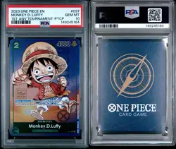 2023 ONE PIECE PROMOS TOURNAMENT- 1ST PARTICIPATION #037 MONKEY D. LUFFY PSA 10 - Image 3