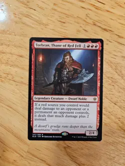 Torbran, Thane of Red Fell Throne of Eldraine Rare Magic MTG WOTC M9185 - Image 1