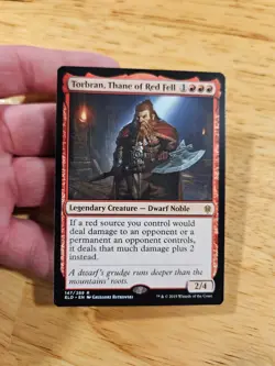 Torbran, Thane of Red Fell Throne of Eldraine Rare Magic MTG WOTC M9185 - Image 3