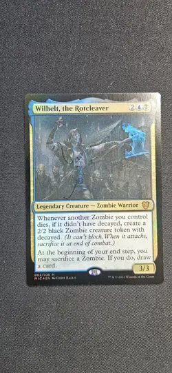Wilhelt, the Rotcleaver Commander: Innistrad: Midnight Hunt Foil - Image 1