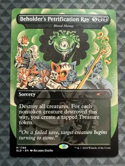 MTG Beholder’s Petrification Ray #1789 Mythic Secret Lair Drop Series (SLD) - Image 2