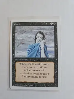 Gloom - Revised - LP - MTG Magic - Common - Black Enchantment - Image 1