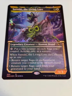 Satsuki, the Living Lore (Showcase) Kamigawa: Neon Dynasty Foil - Pack Fresh - Image 2