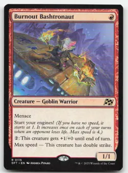 MTG Aetherdrift #115 Burnout Bashtronaut NM - Image 1