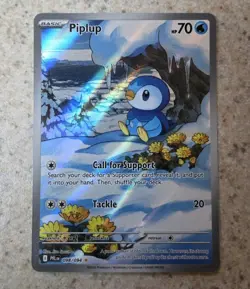 Pokemon TCG Piplup 98/94 Full Art IR Phantasmal Flames M/NM Trading Card - Image 1