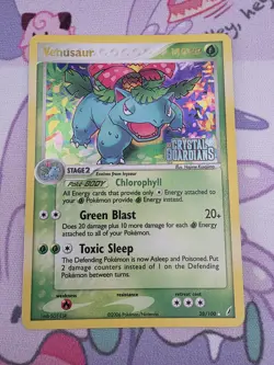 Pokemon Card Venusaur 28/100 Crystal Guardians 2006 Reverse Holo Rare Vintage - Image 1
