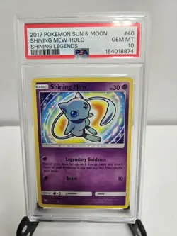 Pokemon PSA 10 Gem Mint Shining Legends Holo Shining Mew 40/73 - Image 1