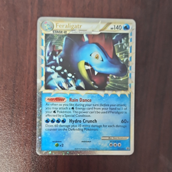 Pokemon Feraligatr Prime Promo Holo HGSS07 Stage 2 HP140 Rain Dance Hydro Crunch - Image 1