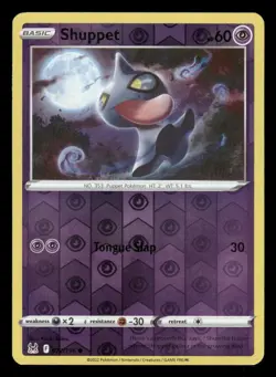Shuppet 072/196 Common Lost Origin Pokemon Reverse Holo NM/M - Image 1