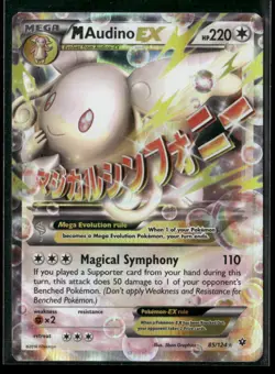M Audino EX 85/124 Holo EX Rare Fates Collide NM/M Pokemon - Image 1