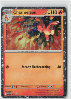 Pokemon TCG Chaos Rising Charmeleon Cosmos Holo 079 Black Star Promo - Image 1