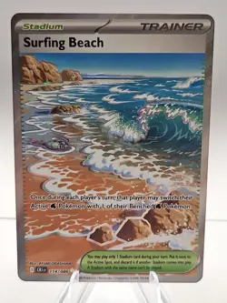 Pokemon TCG - Surfing Beach 114/086 - Ultra Rare - Chaos Rising - MINT Full Art - Image 1