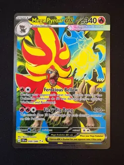 Pokemon TCG Mega Pyroar ex 99 Ultra Rare Chaos Rising NM - Image 1
