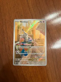 Mimikyu 075 Pokemon Center Promo Exclusive - NM - Paldean Fates - Pokemon TCG - Image 1
